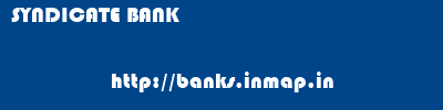 SYNDICATE BANK       banks information 